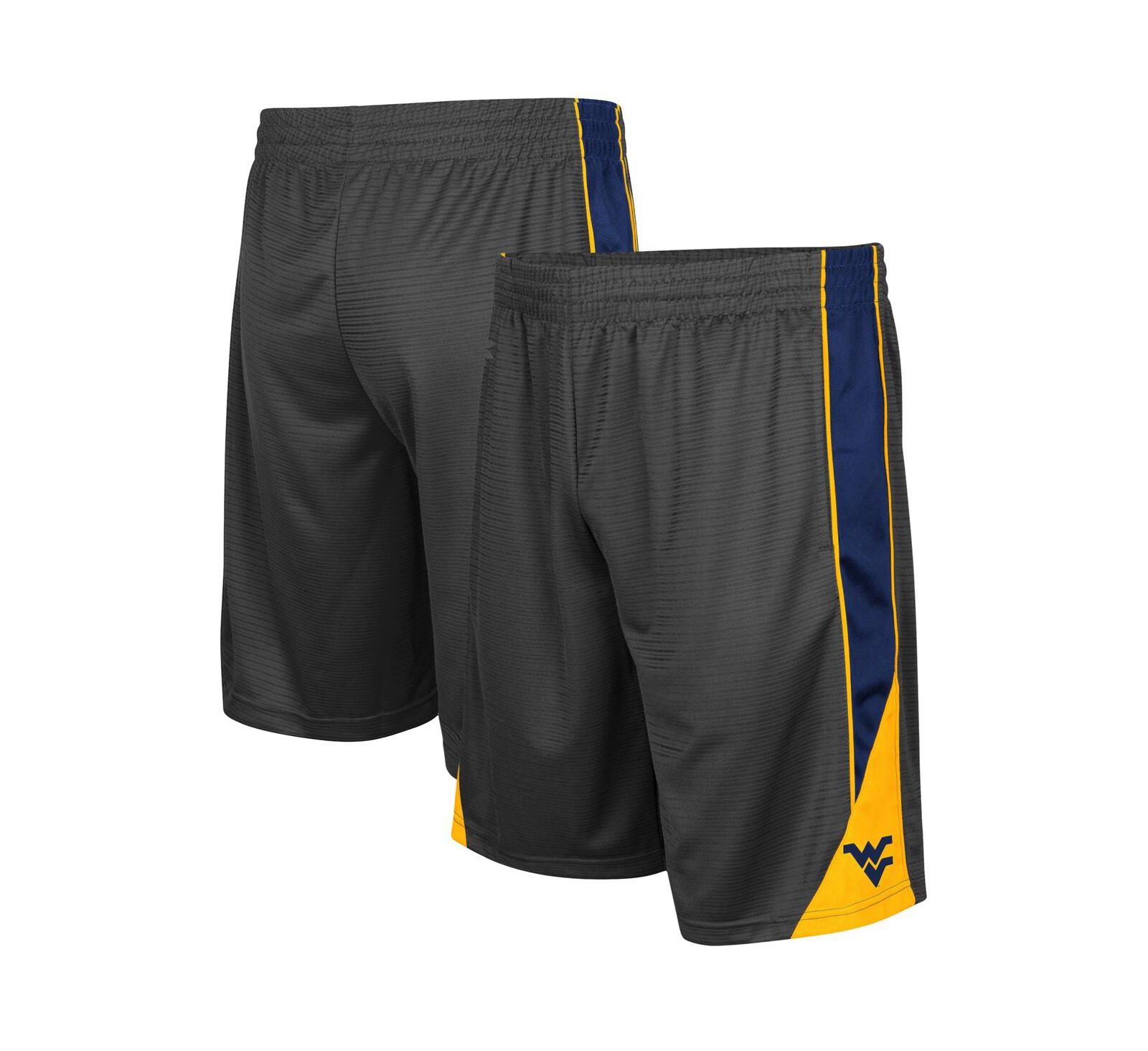 Men's Colosseum Charcoal West Virginia Mountaineers Team Turnover Shorts