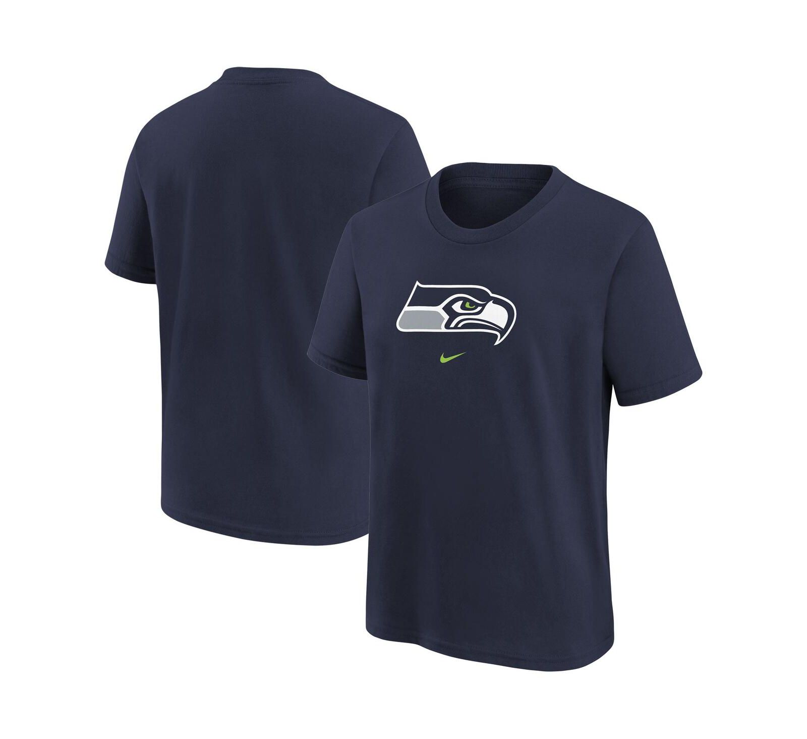 Детская футболка Nike College Navy с логотипом Seattle Seahawks