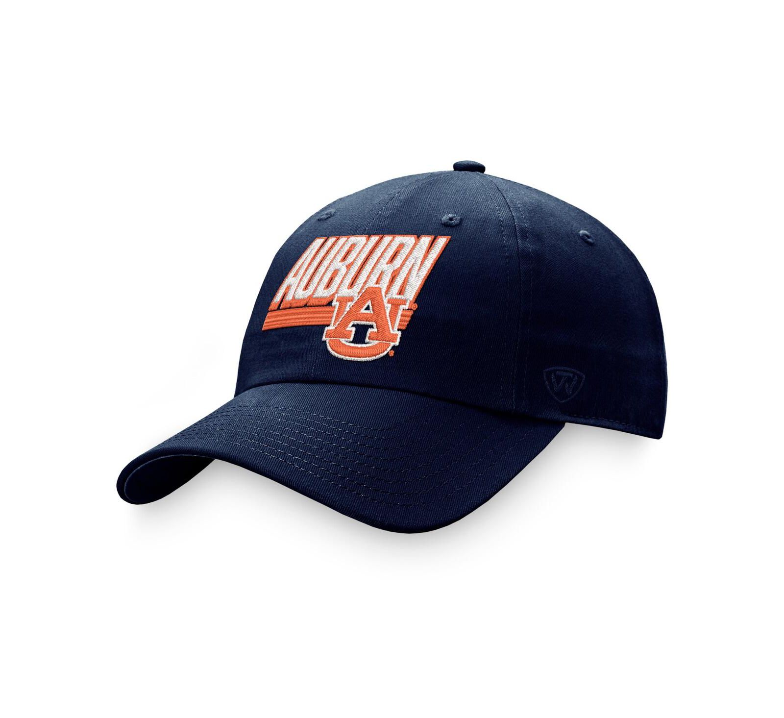 Мужская регулируемая кепка Top of the World Navy Auburn Tigers Slice