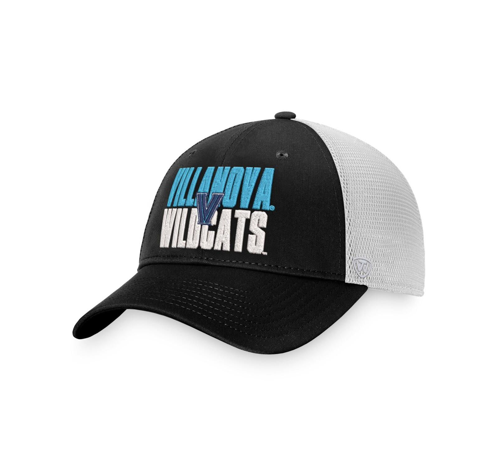 Мужская кепка Top of the World Villanova Wildcats Stockpile Black White