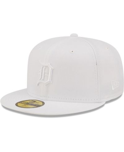 Мужская кепка New Era Detroit Tigers White on White 59FIFTY Fitted