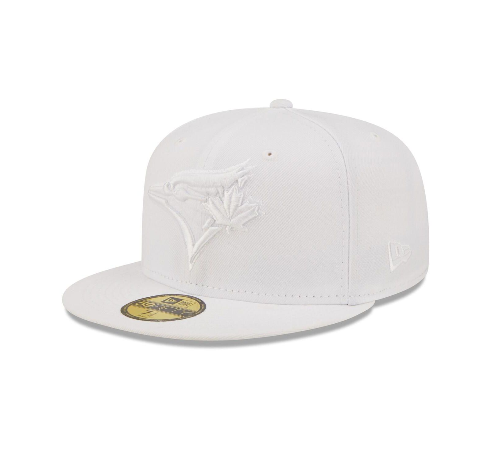 Men's New Era Toronto Blue Jays White on White 59FIFTY Fitted Hat