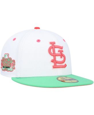 Мужская кепка New Era White, Green St. Louis Cardinals 2011 World Series Watermelon Lolli 59Fifty Fitted Hat