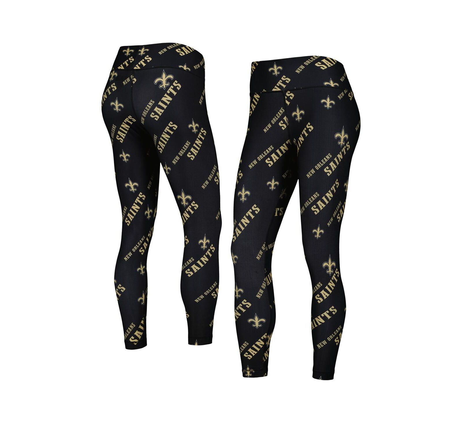 Женские спортивные леггинсы Concepts Sport с принтом New Orleans Saints
