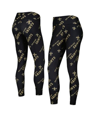 Женские спортивные леггинсы Concepts Sport с принтом New Orleans Saints