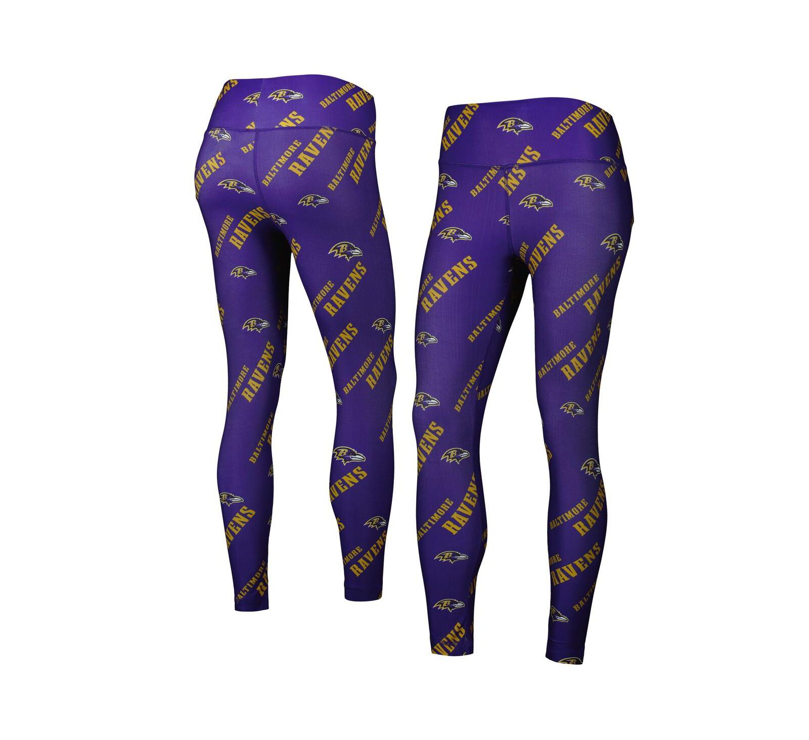 Women's Concepts Sport Purple Baltimore Ravens Breakthrough Allover Print Leggings