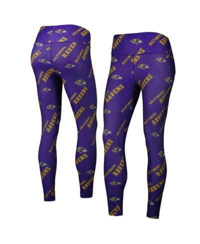 Женские леггинсы Concepts Sport Purple Baltimore Ravens Breakthrough Allover Print