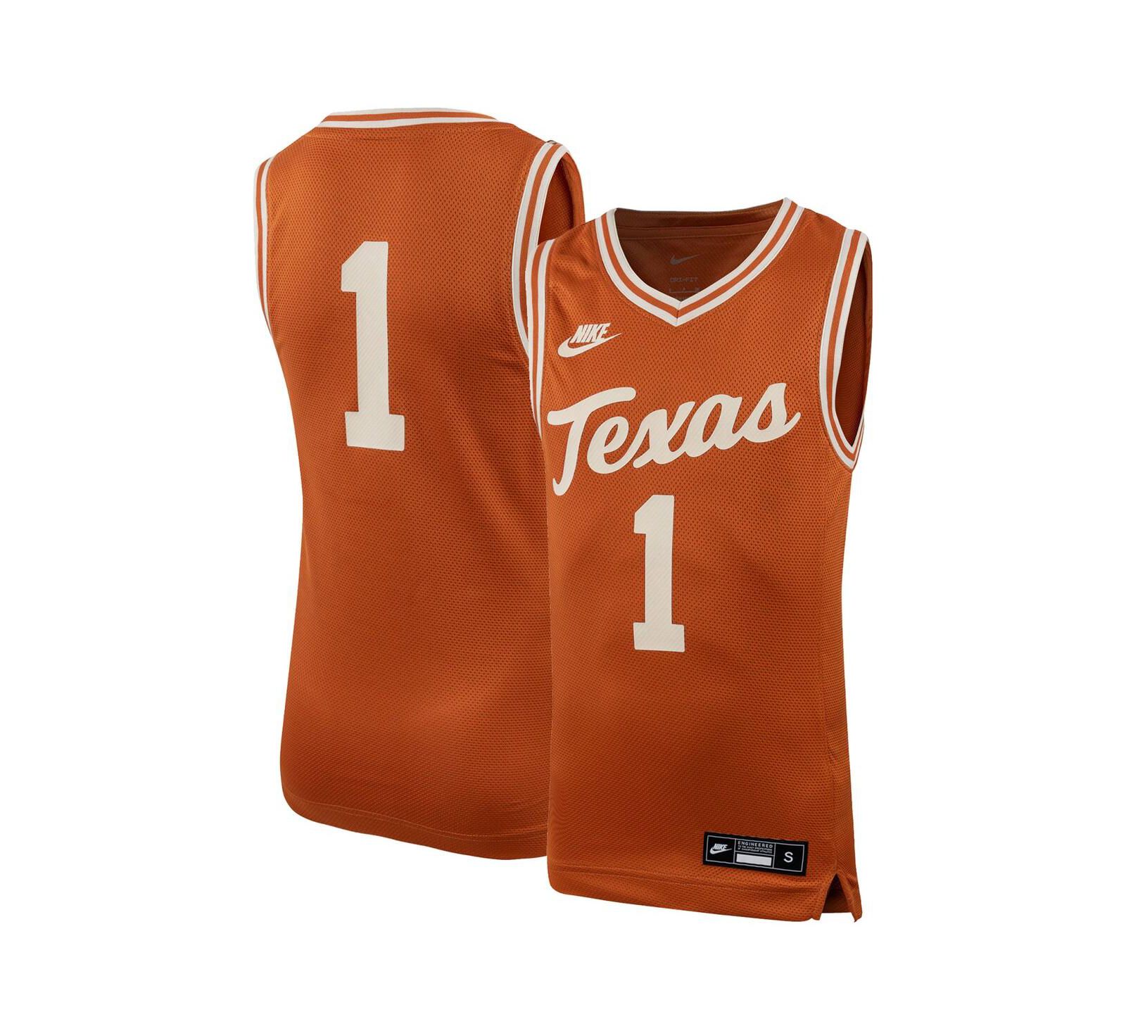 Nike баскетбольная джерси для мальчиков Texas Longhorns Icon Replica, Orange