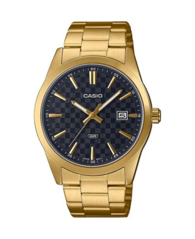 Casio Мужские часы из нержавеющей стали с золотистым покрытием, 41mm, MTPVD03G-1A