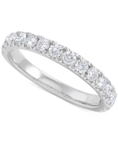 Macy's Кольцо с выращенным бриллиантом IGI Certified, 14k White Gold