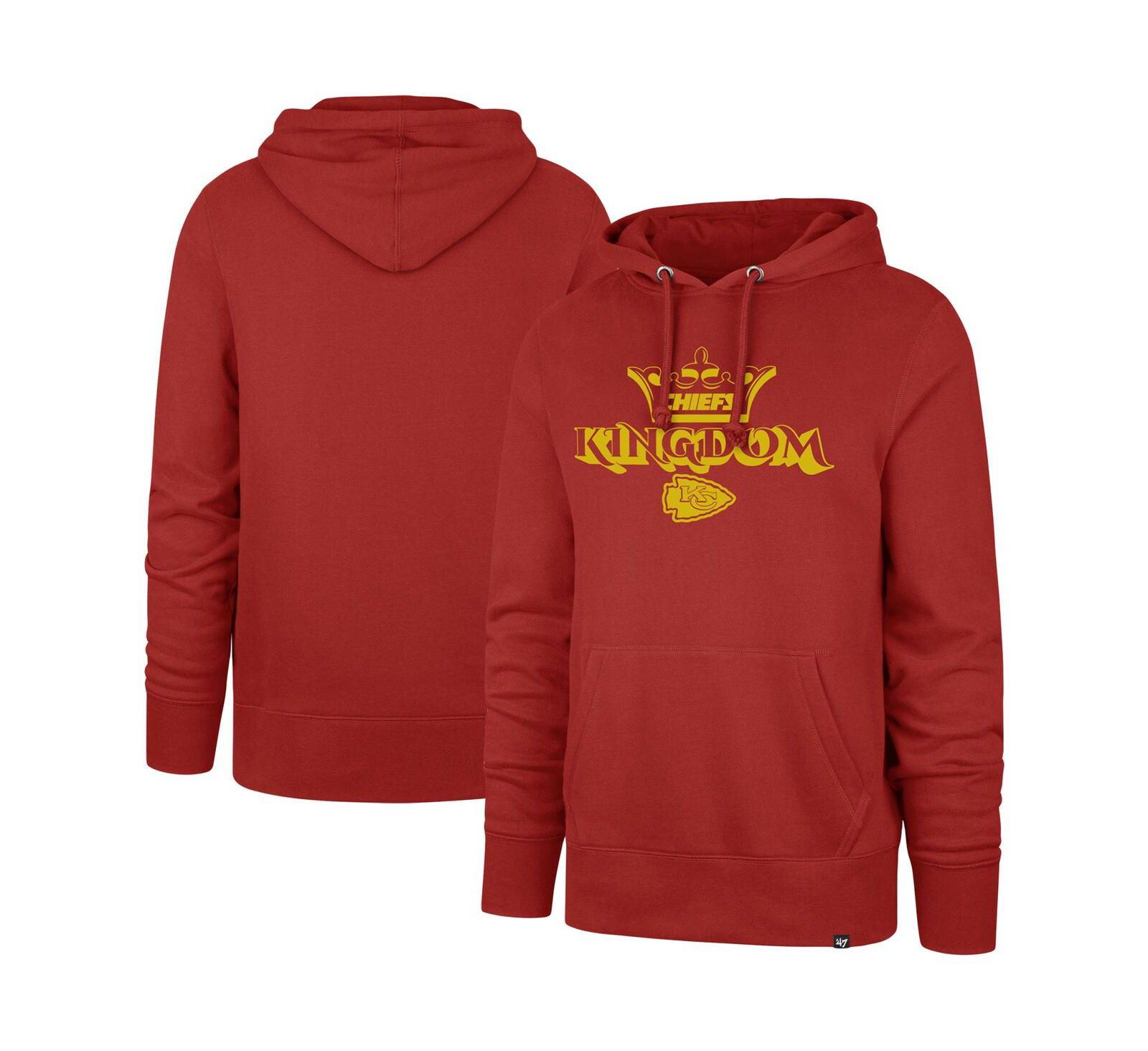 Мужское худи '47 Brand Kansas City Chiefs Regional Headline Pullover, красное