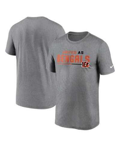 Мужская Nike Heather Gray Cincinnati Bengals Legend Team Shoutout Performance T-shirt