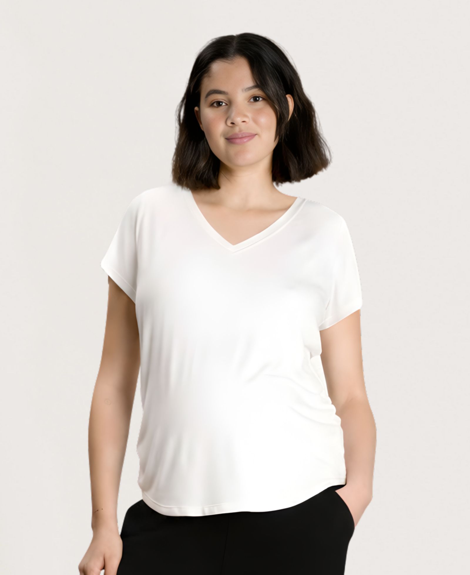 NOM Maternity Women's The Nursing V-Neck Tee