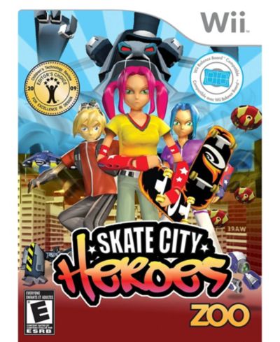 Zoo Games Skate City Heroes Nintendo Wii