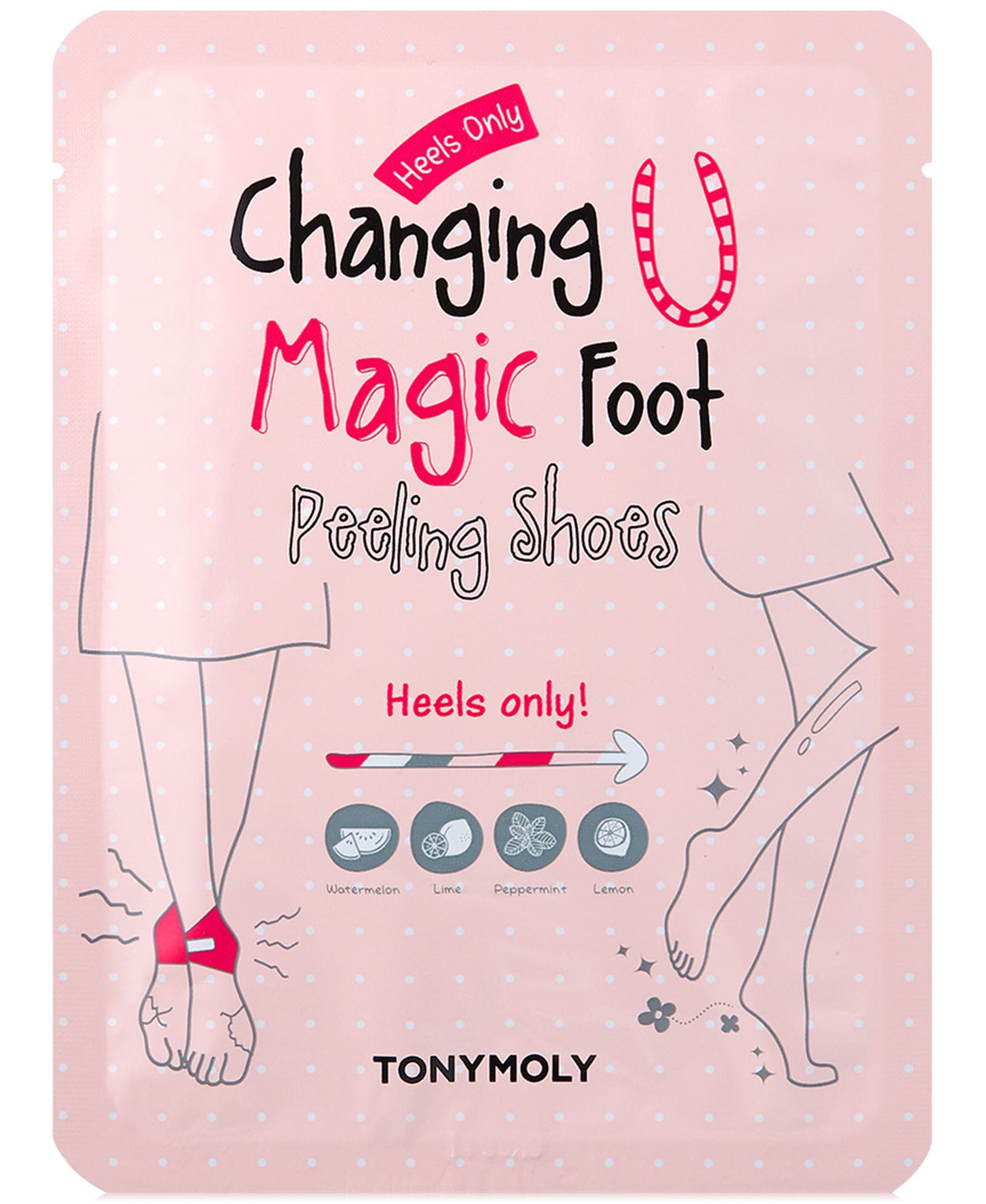 TONYMOLY Changing U Magic Foot Peeling Shoes - Heels Only