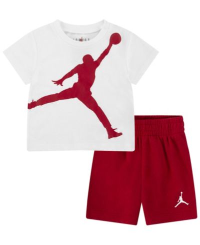 Jordan Baby Boys' Jumbo Jump Man T-Shirt and Shorts, 2 Piece Set