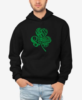 LA Pop Art Мужское худи St. Patrick's Day Shamrock Word Art