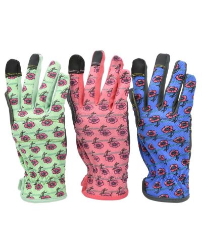 G & F Products набор садовых перчаток для женщин, 3 пары, разные цвета