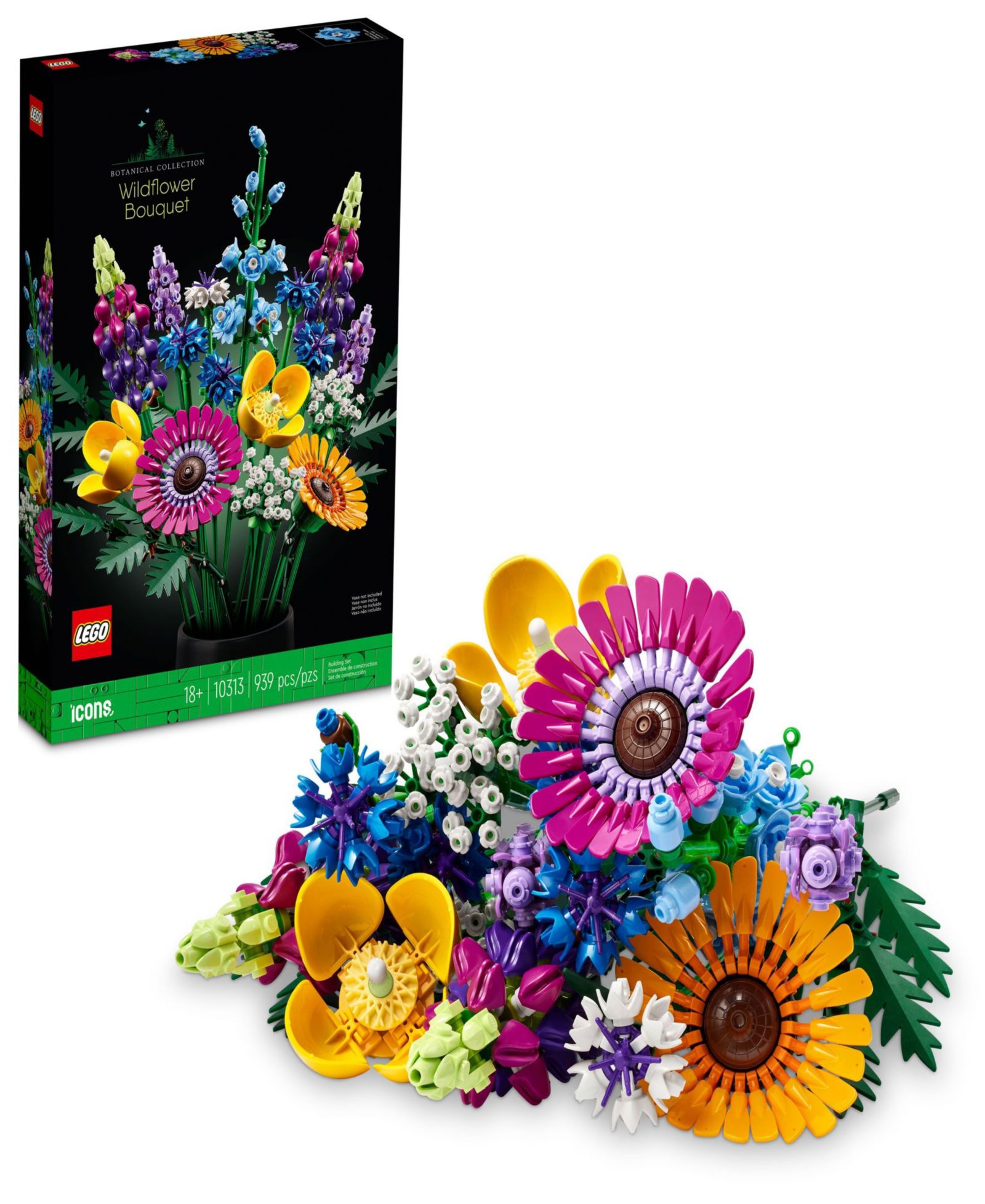 LEGO® Icons 10313 Wildflower Bouquet Adult Toy Floral Building Set