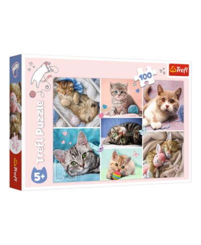 Trefl In the Cat World 100-Piece Puzzle, Ages 5+