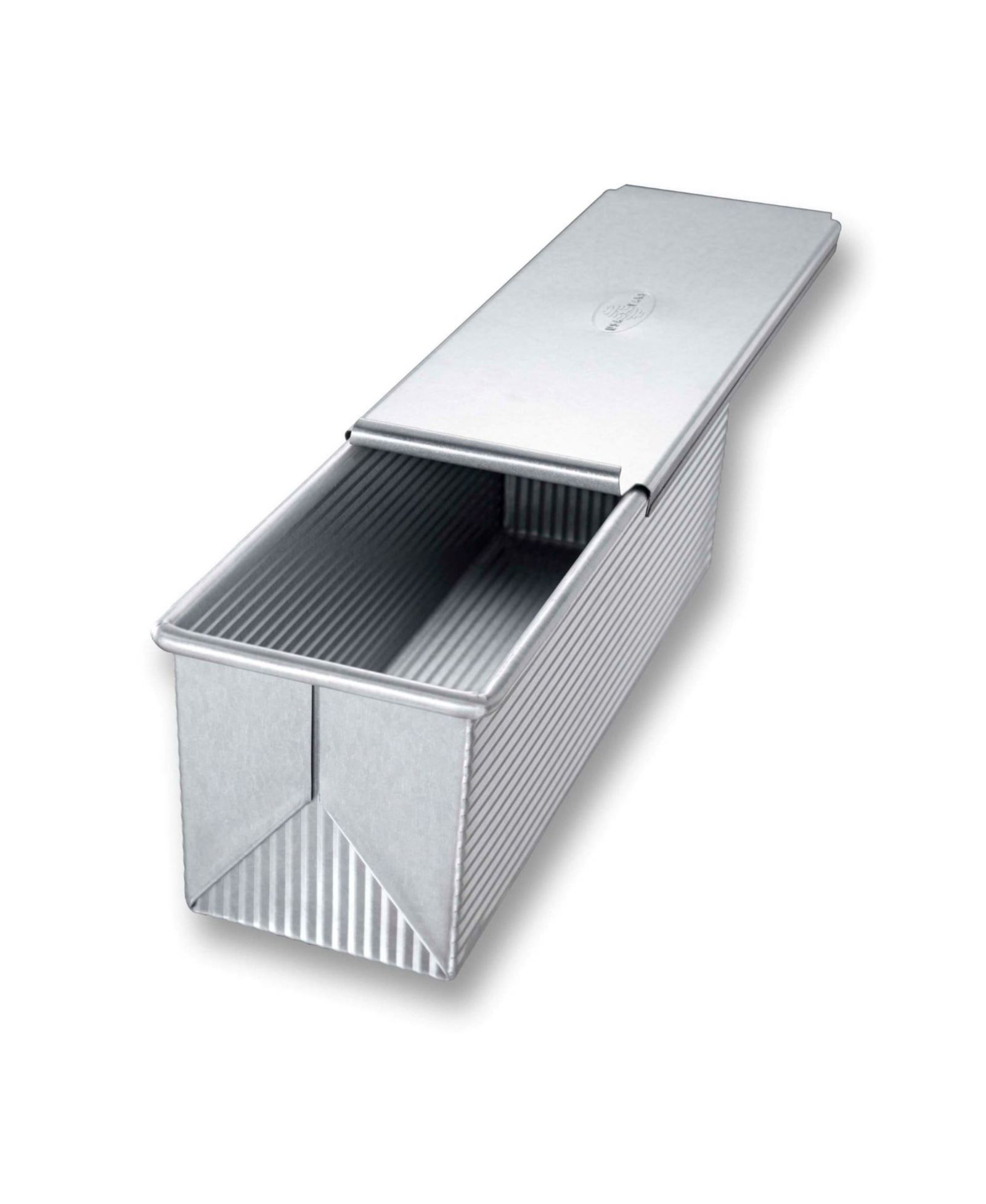 USA Pan Stainless Steel Large Pullman Loaf Pan with Cover
