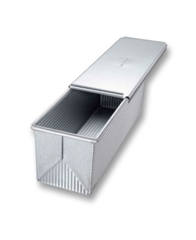 USA Pan Stainless Steel Large Pullman Loaf Pan with Cover
