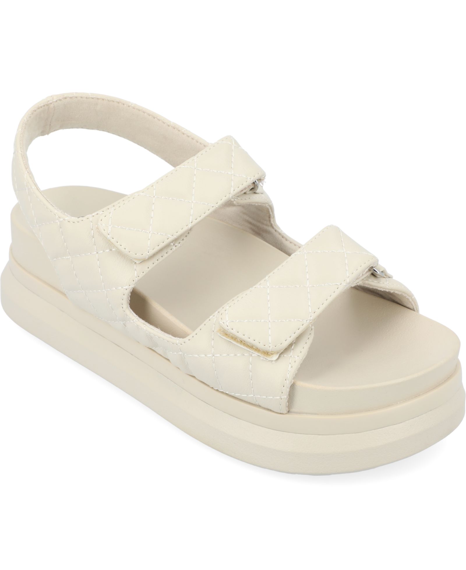 Journee Collection Women's Debby Double Band Platform Sandals
