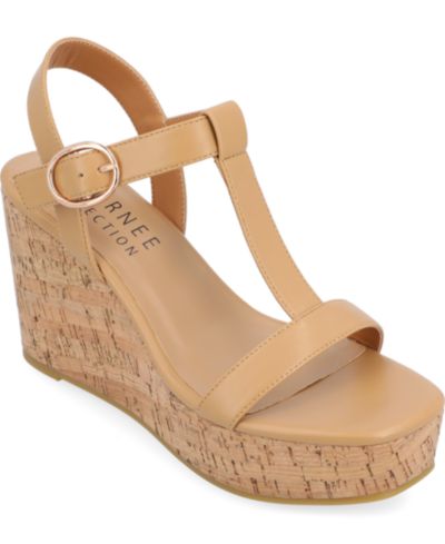 Journee Collection Women's Matildaa Platform Wedge Sandals