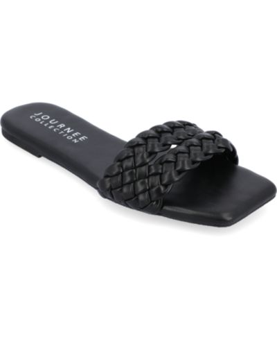 Женские сандалии Journee Collection Sawyerr Braided Band Flat