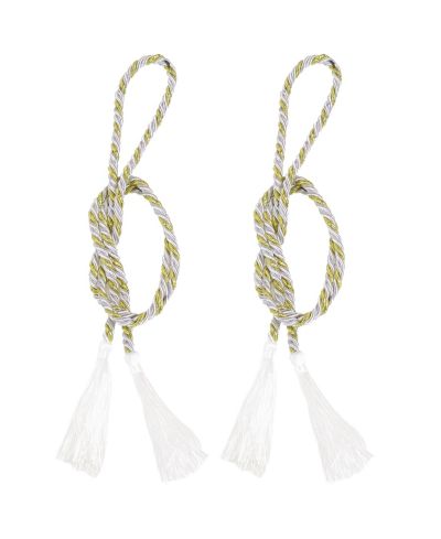 Sunnydaze Decor Indoor/Outdoor Decorative Window Curtain Rope Tassel Tiebacks - 42.5"