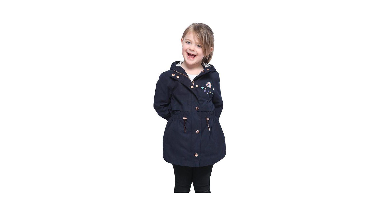Детский легкий дождевик Rokka&Rolla Girls Lightweight Rain Jacket Trench Coat XS-XL