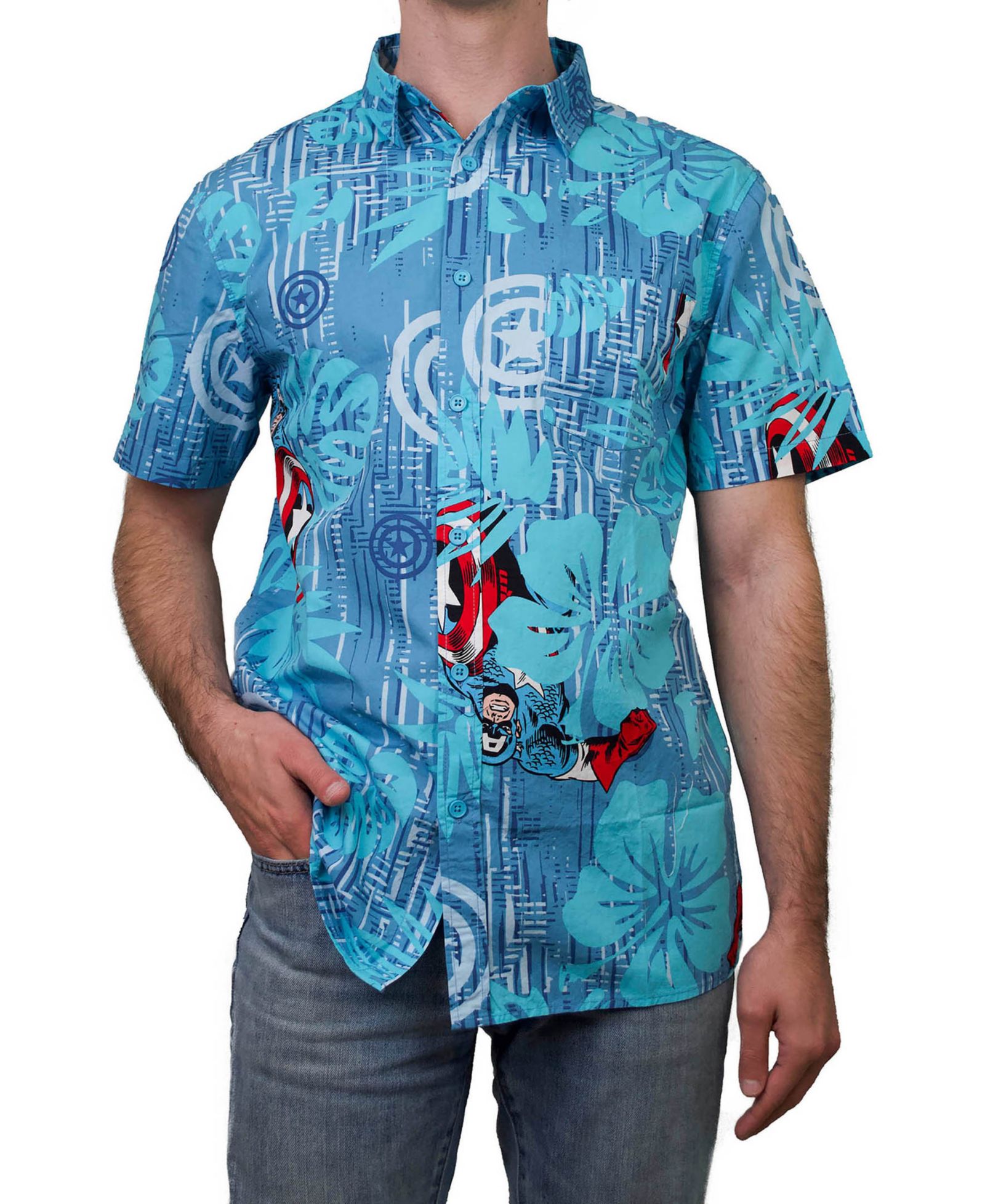 Рубашка Fifth Sun Men's Cap Island Short Sleeves Woven