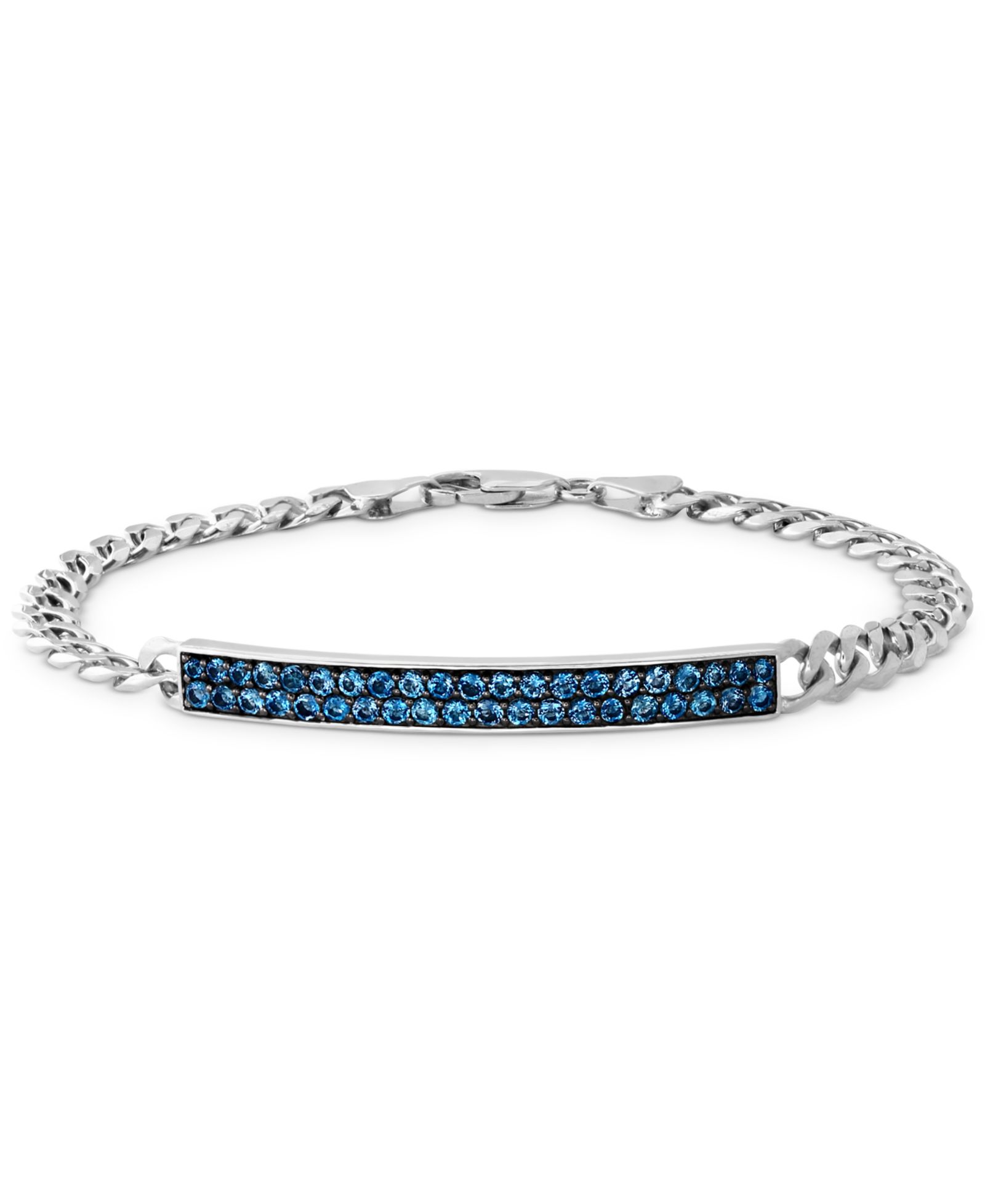 Мужской браслет EFFY® London Blue Topaz (2-1/4 ct. t.w.) из стерлингового серебра