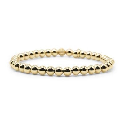 Bowood Lane Non-Tarnishing Gold filled, 5mm Gold Ball Stretch Bracelet