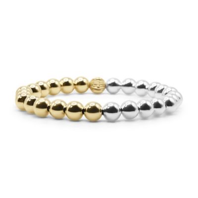 7mm Gold Filled Ball and Sterling Silver Bracelet