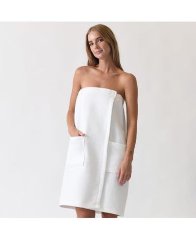 Cozy Earth Women's Waffle Terry Bath Wrap