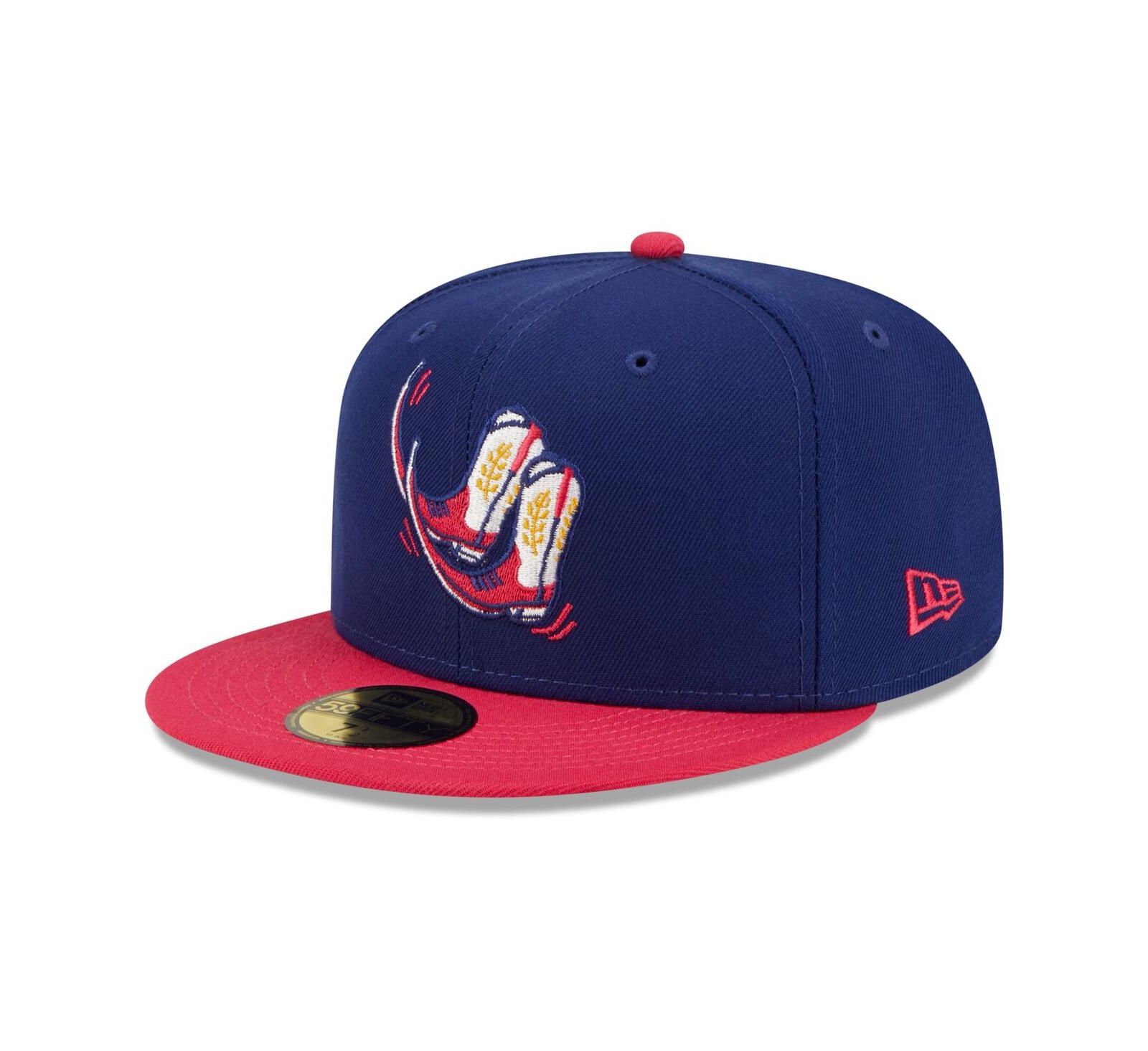 Мужская кепка New Era Navy, Coral Pointy Boots de Amarillo Copa De La Diversion 59FIFTY Fitted