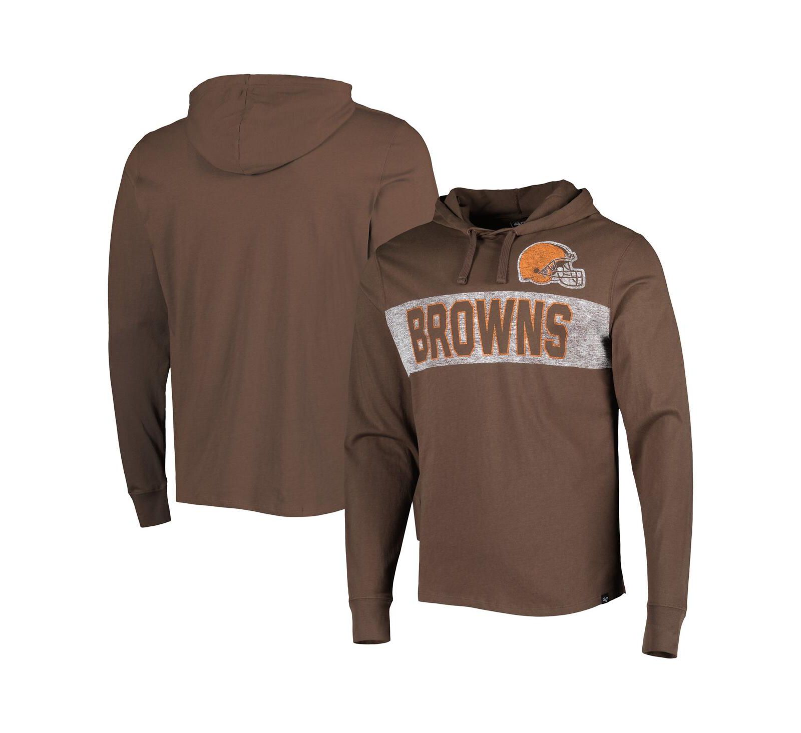 Мужское худи '47 Brand Brown Cleveland Browns Field Franklin Pullover