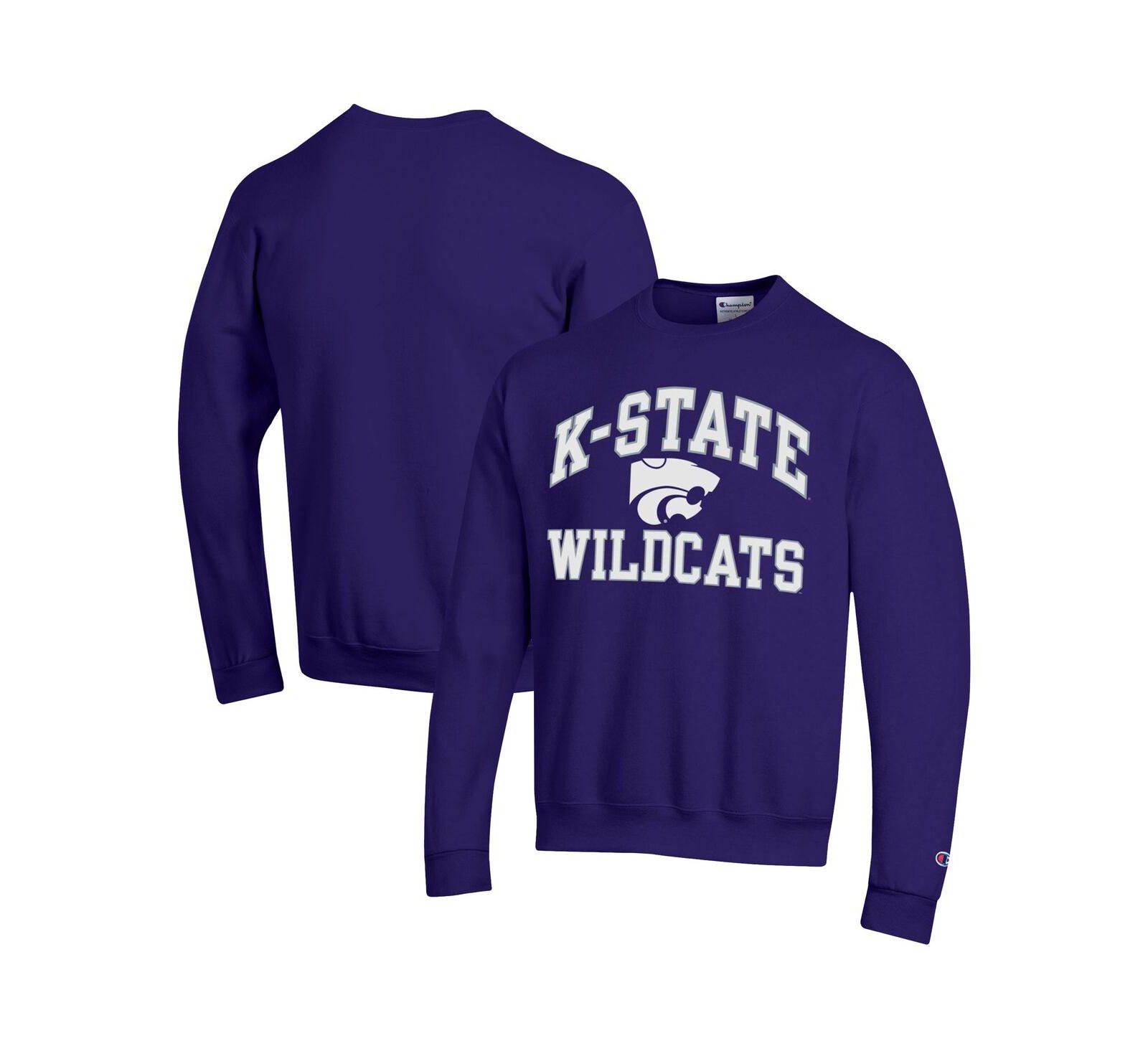 Мужской свитшот Champion Purple Kansas State Wildcats High Motor Pullover