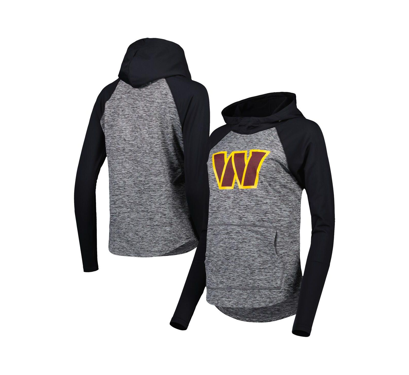Женское худи G-III 4Her by Carl Banks Washington Commanders Championship Ring Raglan Pullover серое