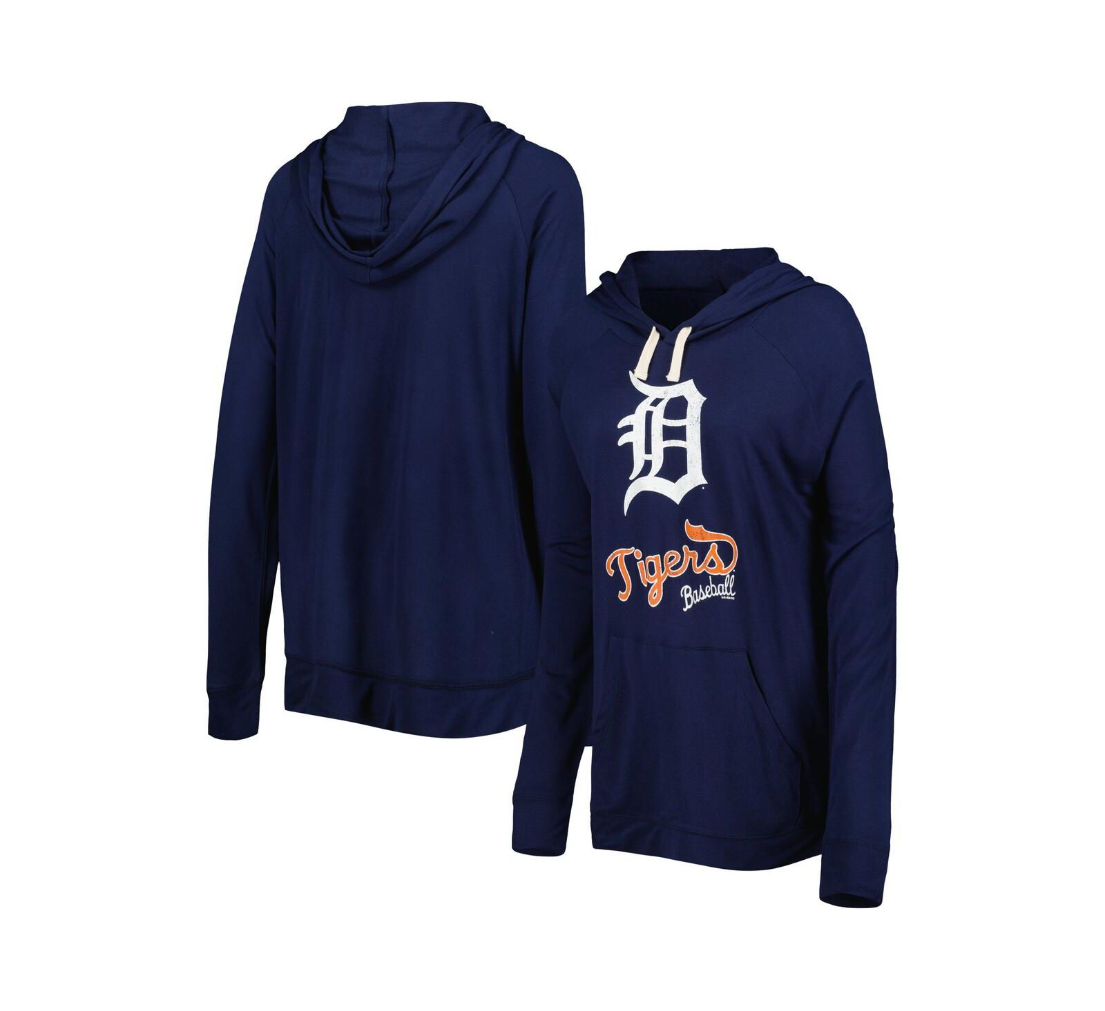 Женское худи raglan Touch Navy Detroit Tigers Pre-Game
