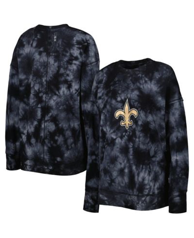 Женское худи MSX by Michael Strahan New Orleans Saints Bailey Tie-Dye Tri-Blend Pullover
