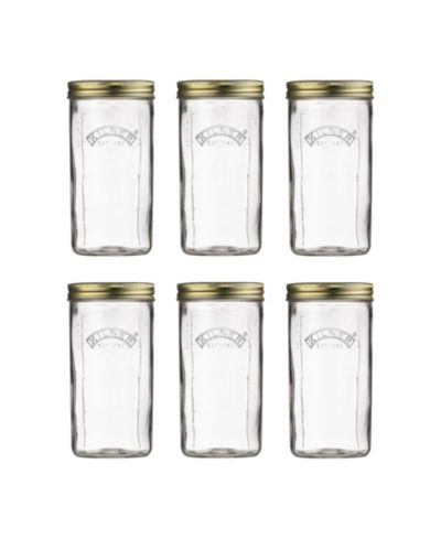 Kilner Банка для консервирования Wide Mouth, 34 oz, 6 шт.