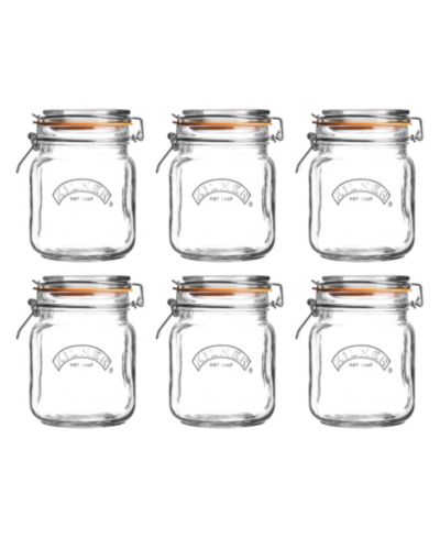 Стеклянная банка Kilner Square Clip Top, 34 oz, 6 шт.