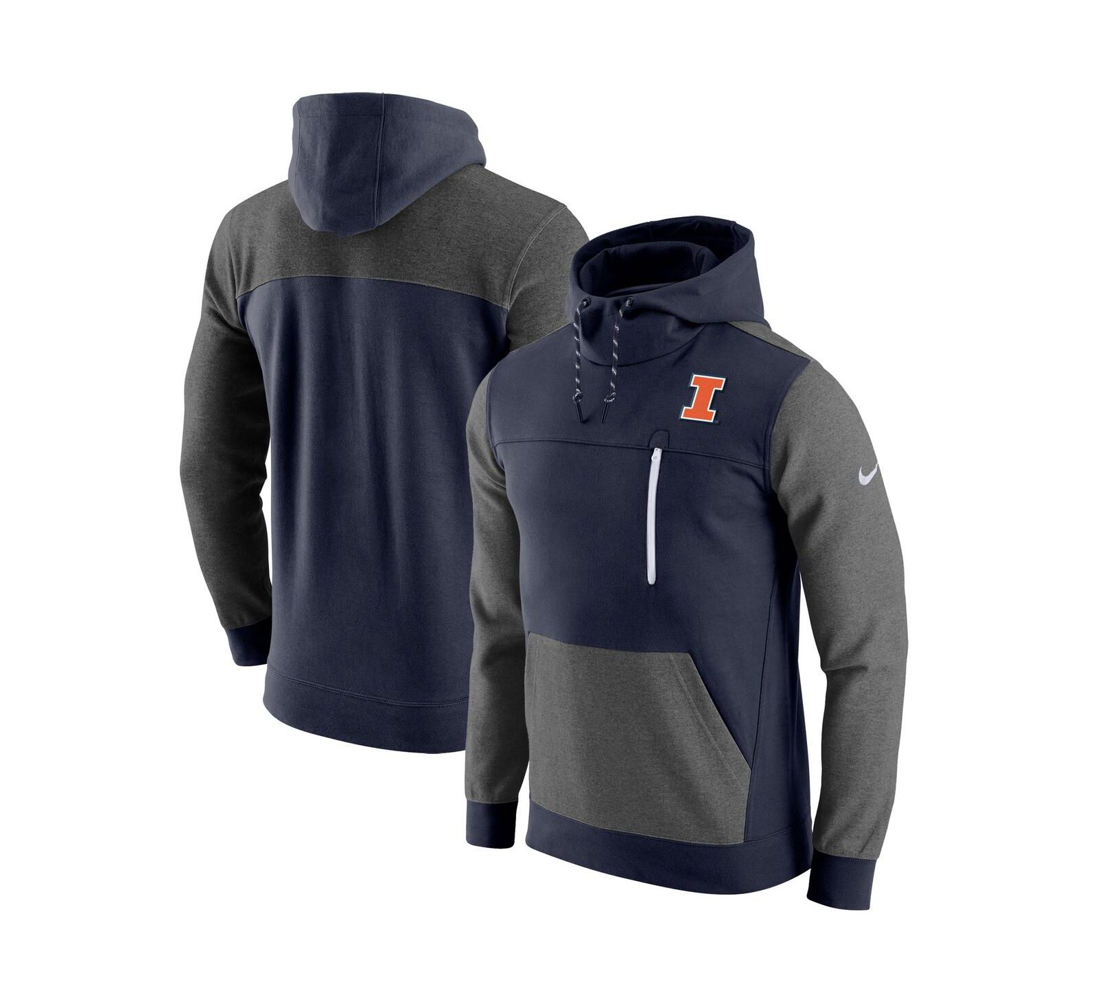 Men's Nike Navy Illinois Fighting Illini Av-15 2.0 Pullover Hoodie