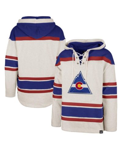 '47 Brand Мужской худи с завязками CO Rockies Heritage Rockaway Oatmeal
