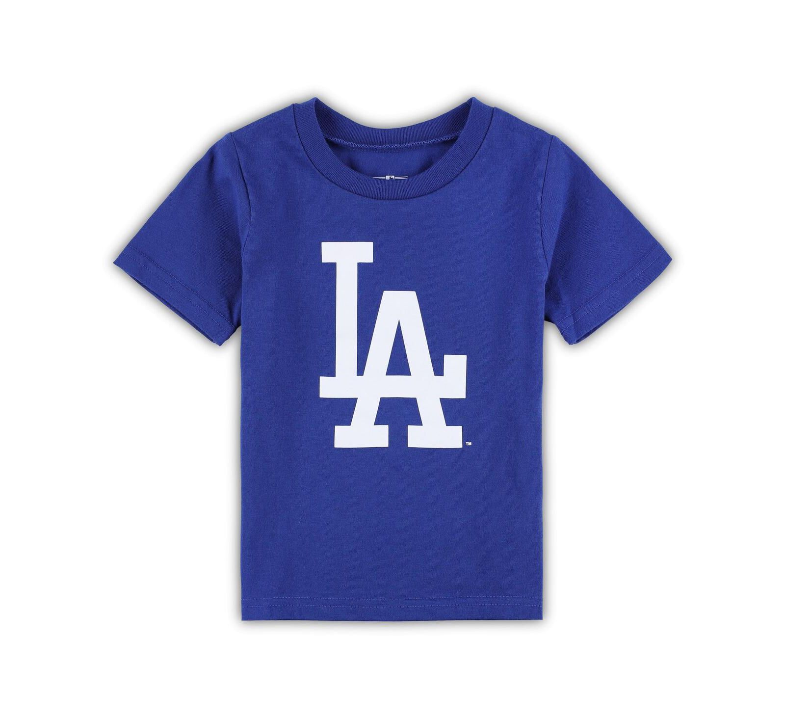 Детская футболка Los Angeles Dodgers Royal Team Crew Primary Logo