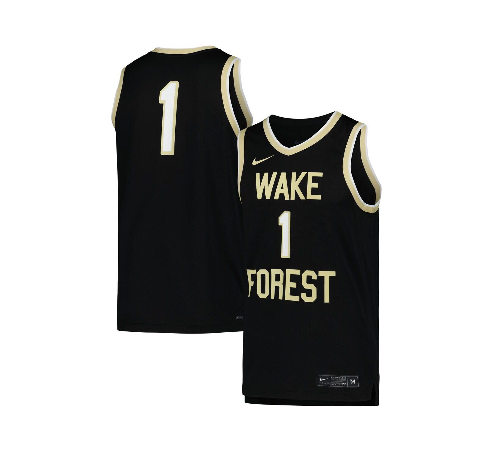 Мужская баскетбольная джерси Nike Black Wake Forest Demon Deacons Replica