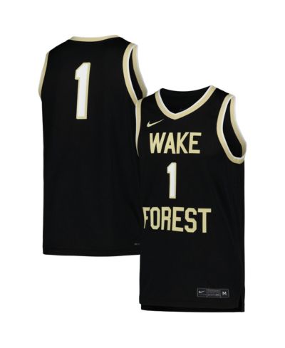 Мужская баскетбольная джерси Nike Black Wake Forest Demon Deacons Replica