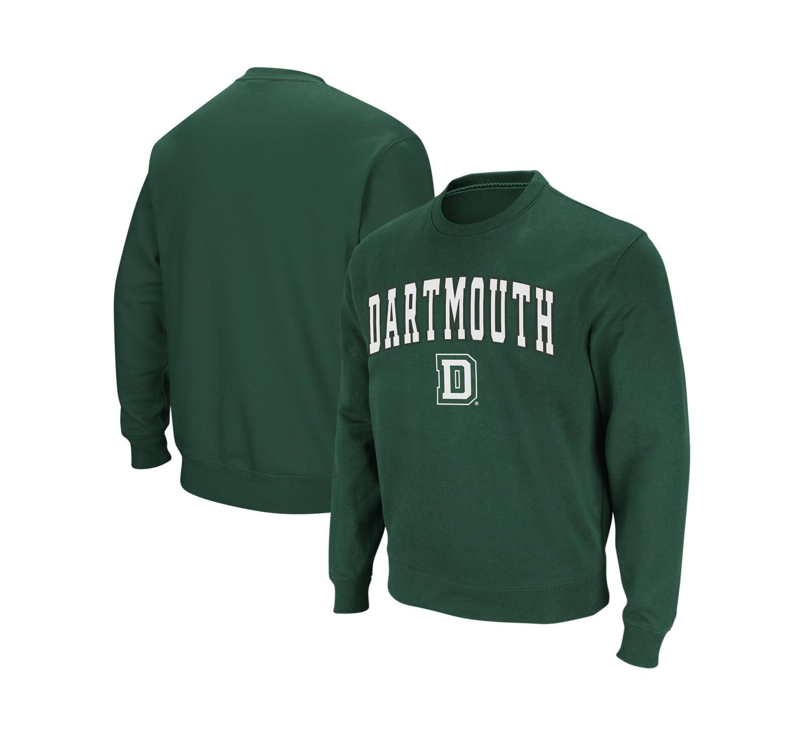 Мужской свитшот Colosseum Men's Dartmouth Big Green Arch & Logo Crew Neck